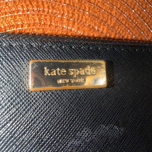 Kate Spade Black Saffiano Leather Zip-Around Accordion Wallet - Picture 3 of 9